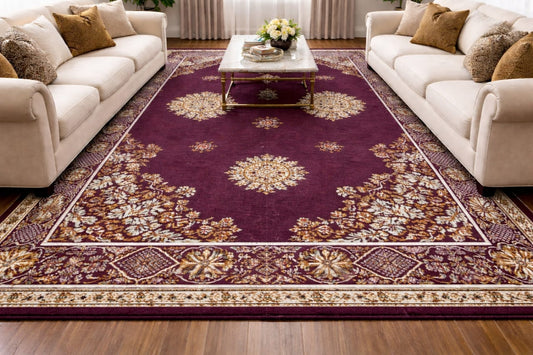 Premium Central Carpet Anti-Slip Rug – 9x12 Feet Large Area Carpet for Living Room